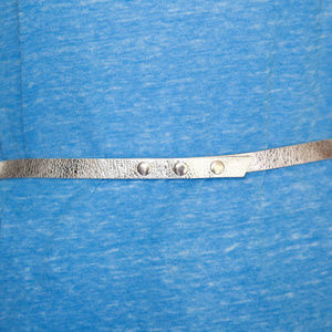 J. Crew Silver Leather Belt Size Small NWT